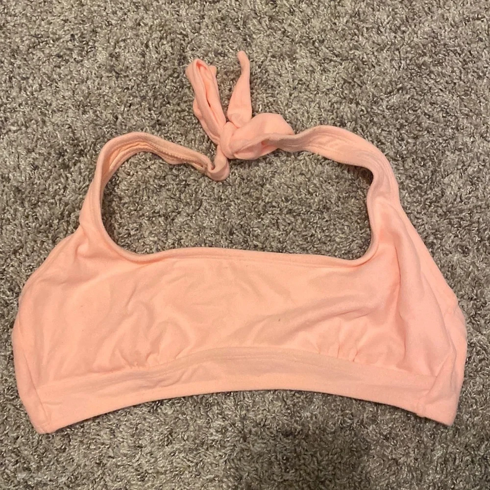 Coral bikini top